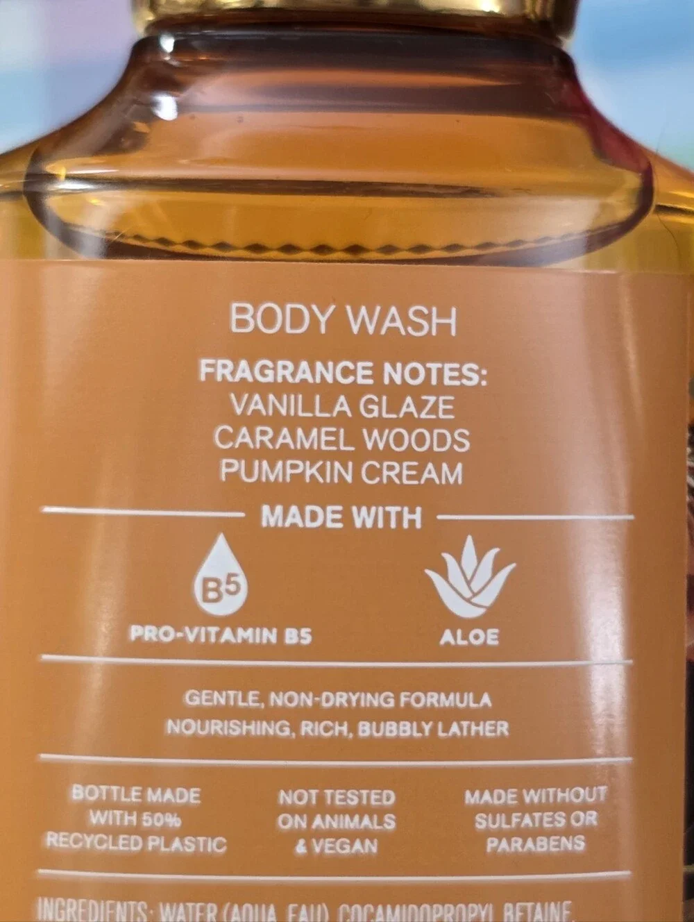 Bath & Body Works Glazed Pumpkin Body Wash Set of 2 NEW RARE